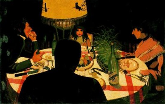 Vallotton Felix   Dinner, by Lamplight