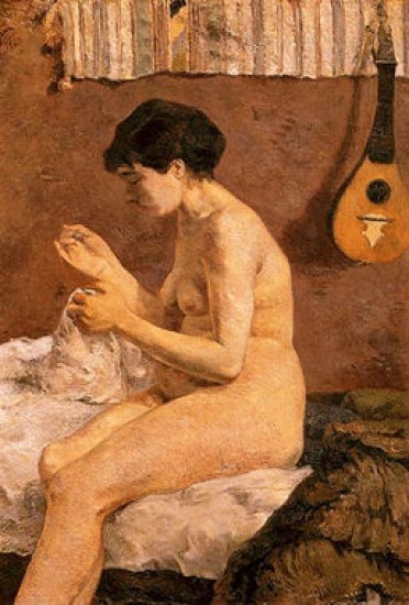 Gauguin Paul  Nudo di donna che cuce