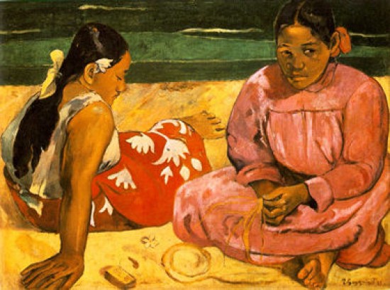Gauguin Paul   Due donne tahitiane sulla spiaggia