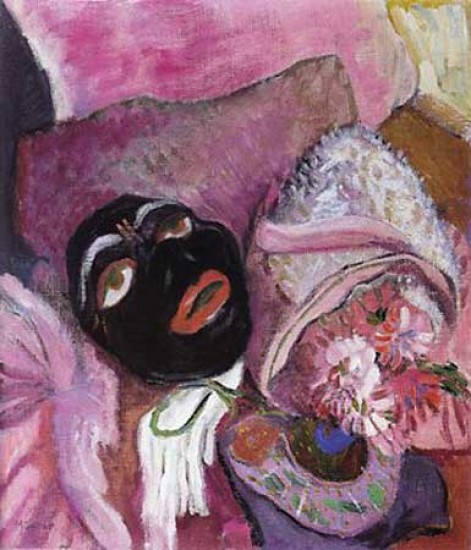 Münter,Gabriele  Maschera nera con rose, 