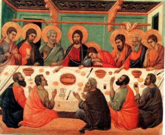 Duccio da Buoninsegna 1255-1318), Ultima Cena, 