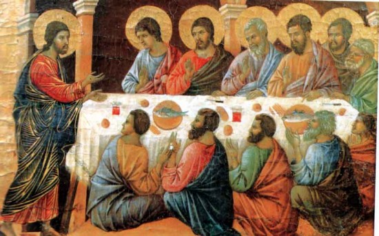 Duccio di Buoninsegna, Seconda apparizione di Cristo agli apostoli, 