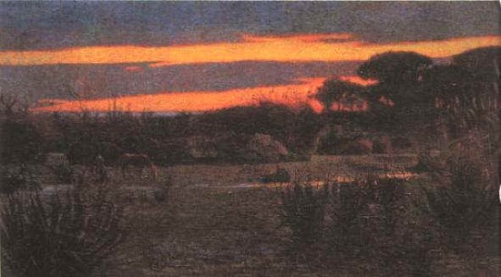Llewelyn Lloyd  tramonto a S.Rossore