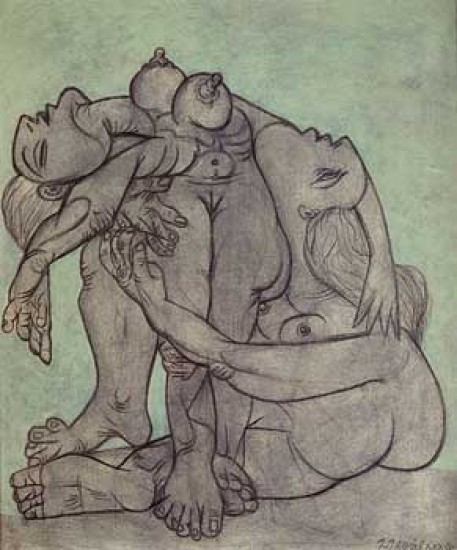 Picasso Pablo  Due donne abbracciate, una delle quali morente),