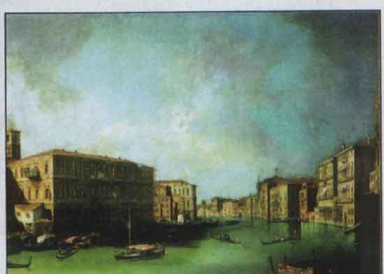 Canaletto  il gran canale a Venezia ,1726