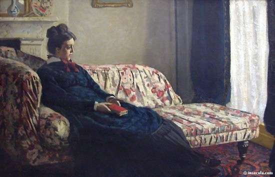 Monet Claude Madame Monet au canapé