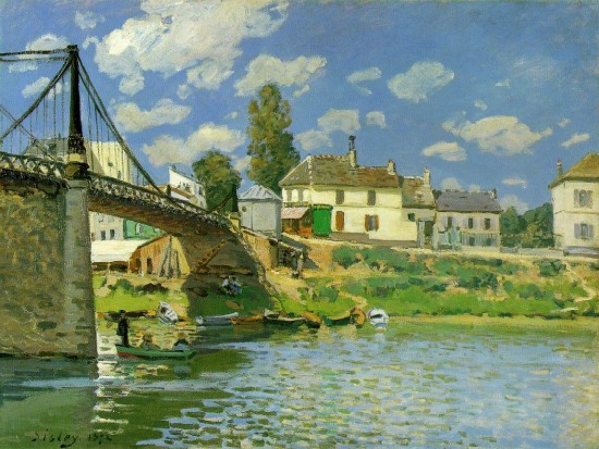 Sisley Alfred  Il ponte di Villeuneve-la-Garenne