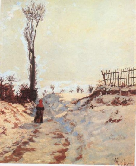 Guillaumin Armand  Sentiero nella neve