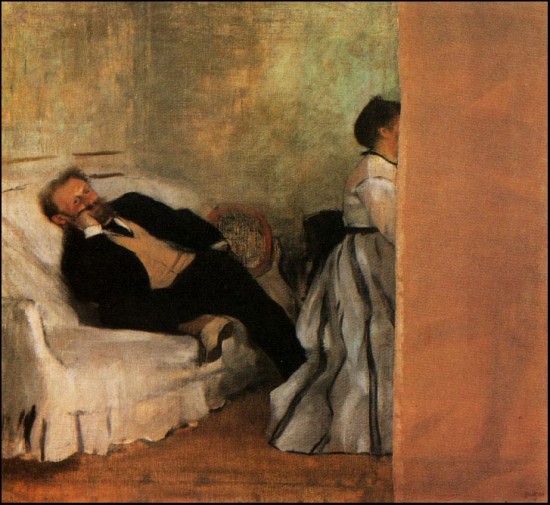 Degas Edgar    - Manet con la moglie