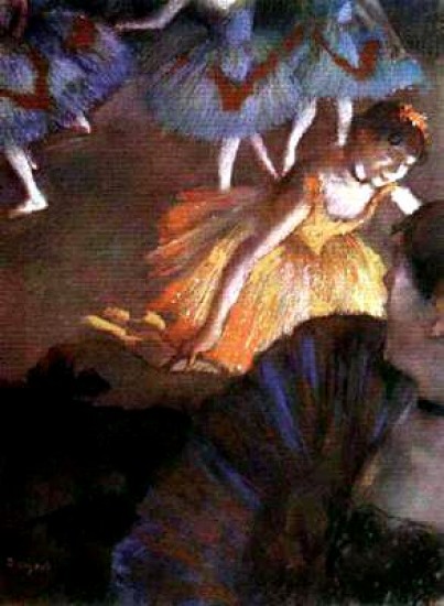 Degas Edgar  Balletto visto  da un palco