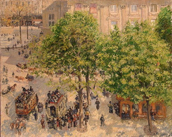 Pissarro, Camille Place du Theatre-Francais. Spring ,
