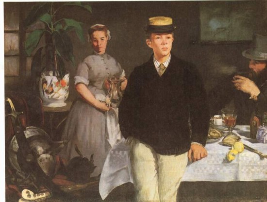 Manet Edouard Colazione nell'Atelier