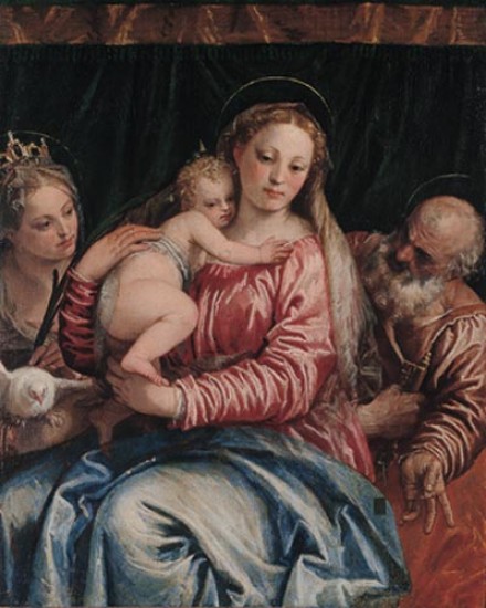 Veronese Madonna con il Bambino e i Santi Caterina e Pietro