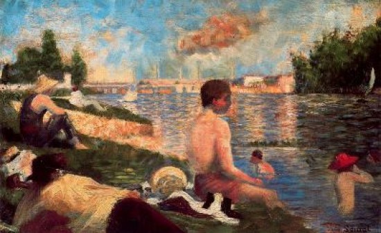Seurat George Pierre  Final Study for Bathers, Asnires