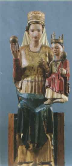 Anonimo  Vergine e bambino  inconorato