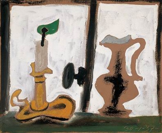 Picasso    Pablo Natura morta con brocca e candela -
