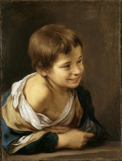 Bartolom E. Murillo Boy Leaning on a Sill