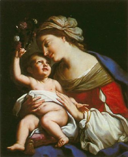 Sirani  Elisabetta Madonna e bambino