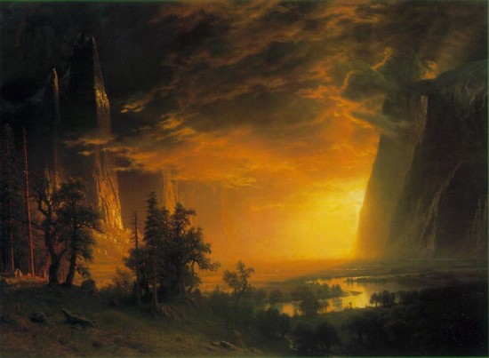 Bierstadt Sunset