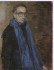 Alessandrini Renato Autoritratto con sciarpa azzurra,
