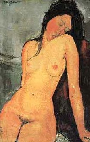 Modigliani Amedeo  Nudo femminile seduto