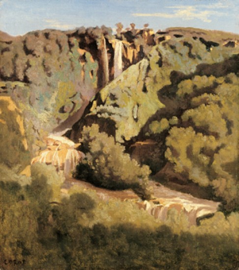 Corot jean Baptiste Camille La cascata delle Marmore a Terni,