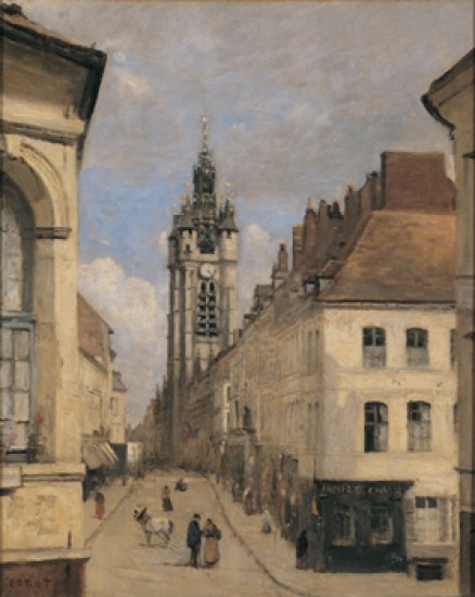 Corot Jean Baptiste Camille Il campanile di Douai,