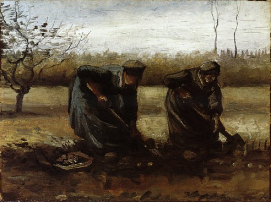 Donne che raccolgono patate,1885