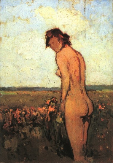  bartolena giovanni nudo di donna nei campi 1920-25