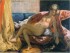 Eugne Delacroix  Femme avec un perroquet 