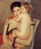 Cassat Mary Reine Lefebvre Holding a Nude Baby