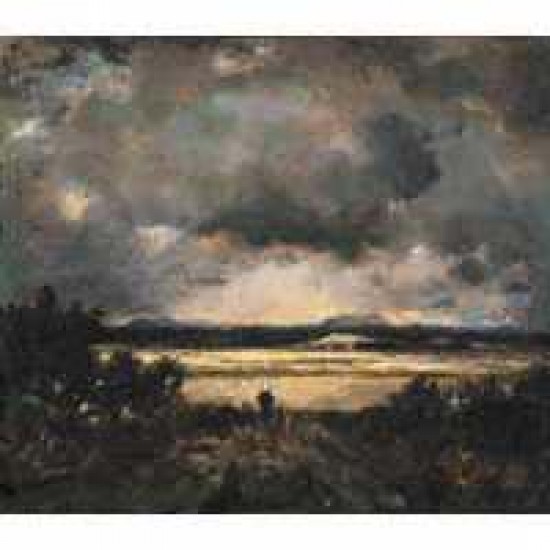 ROUSSEAU, Théodore Sunset in the Auvergne