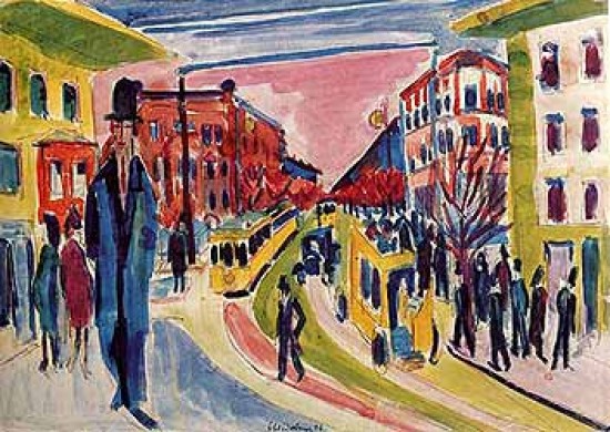 Kirchner E.L. Scena di strada, 1926,