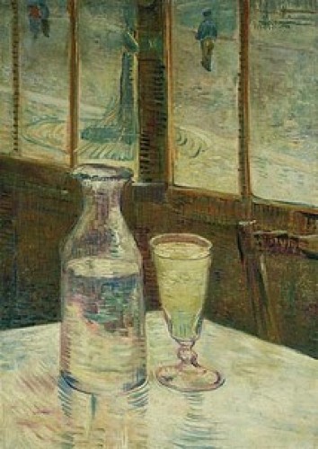 Mostra Van Gogh Glas absint en een karaf, 1887 