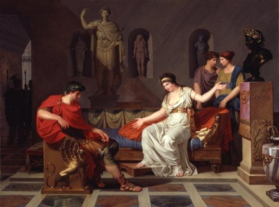 Louis Gauffier L'Entrevue d'Auguste et de Cléopâtre après la bataille d'Actium,