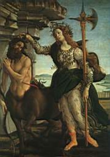 Botticelli Pallade ed il Centauro