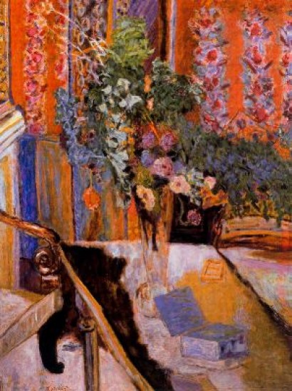Bonnard Pierre  Interno con fiori