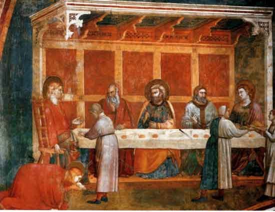 Giotto (1226-1337), La  Cena in casa del Fariseo,