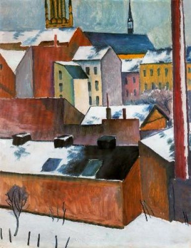 Macke Marienkirche sotto la neve