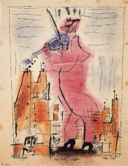 Feninger Lyonel Il violinista Rosso