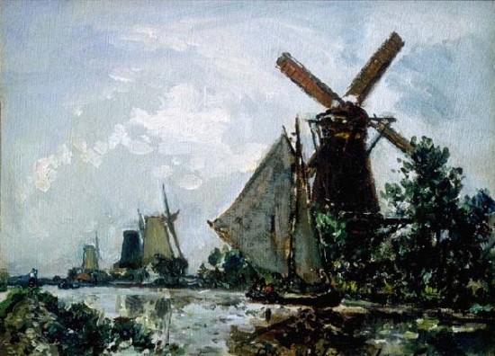 Jongkind Berthold   Les moulins 