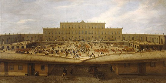 Pandolfo Reschi, Facciata di Palazzo Pitti