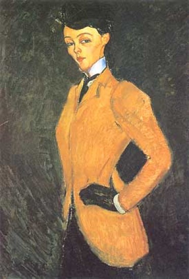 Modigliani Amedeo Donna con giacca gialla (L'amazzone)