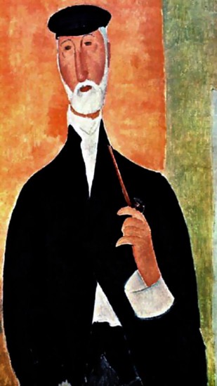 Modigliani Amedeo  Uomo con pipa