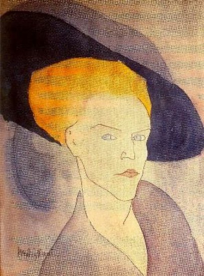 Modigliani Amedeo Testa di donna con cappello