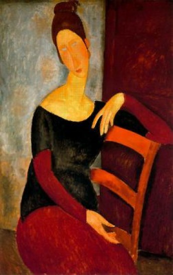 Modigliani Amedeo  Jeanne Hbuterne - La mujer del artista
