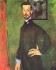 Modigliani Amedeo Ritratto di Paul Alexandre su sfondo verde
