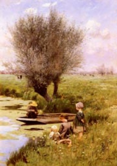 Claus Emile pomeriggio lungo il fiume