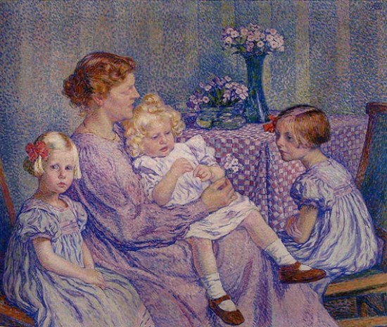 Rysselberghe Theo Van Madame Van de Velde and his daughters