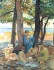 Rysselberghe Theo Baigneuses sous les pins,